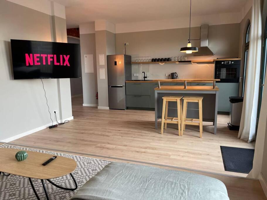 ライプツィヒLoft 7 15Min Hbf 2Br Smart Tv Wifiアパートメント エクステリア 写真